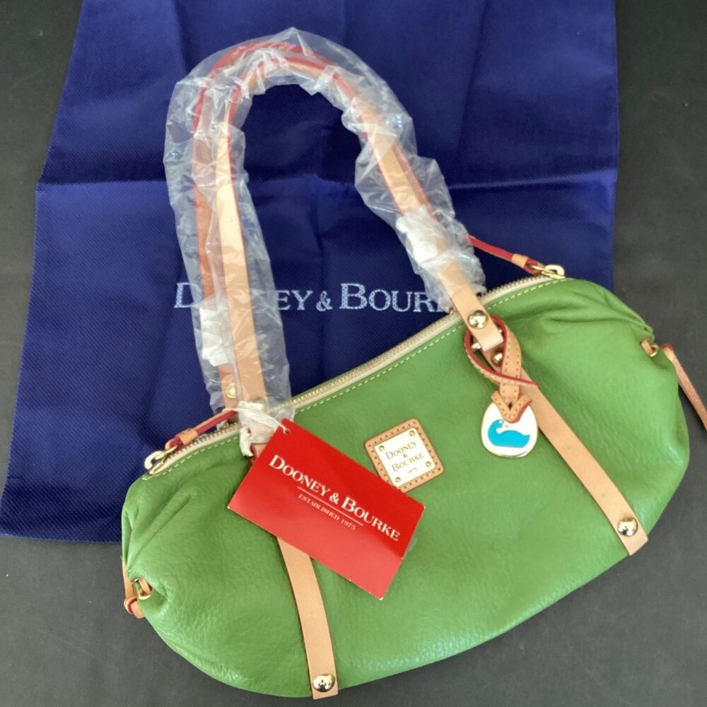 Dooney & Bourke Y2K Small/Mini Emma Bag Green Pebble Leather NWT